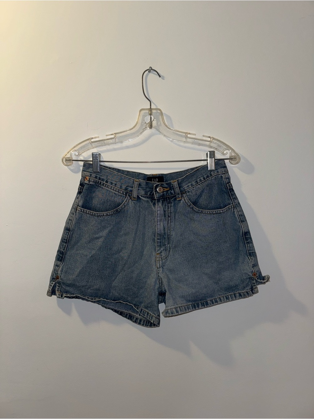 Vintage GAP Medium Blue Denim High-Waist Shorts